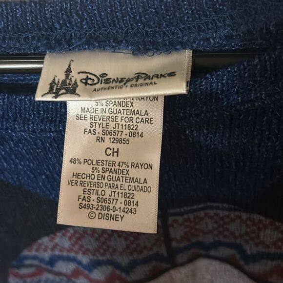 Disney Parks Mickey Mouse Pullover Knit Sweater Womens small Blue Crew Neck - Picture 3 of 5